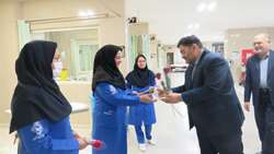 بازدید بازرس کل استان یزد از بیمارستان شهید رهنمون به مناسبت روز پرستار